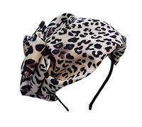 Serre-tête imprimé léopard pour femme, chapeau bibi pour cocktail, église, fête de mariage