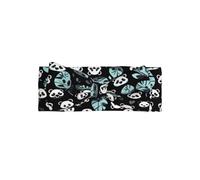 Serre-tête imprimé visage de panda noir et blanc - Bandeau élastique super doux, adapté pour les nouveau-nés, les fêtes, les séances photo et le port quotidien