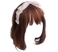 Serre-tête japonais avec gros nœud en dentelle pour femme princesse