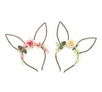 Chaks - Serre-TÊTE Lapin Fleurs PÂQUES - Accessoire de déguisement - Cosplay pour Pâques - Thême(s) :