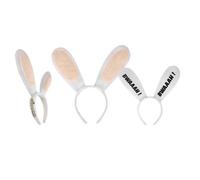 P'TIT CLOWN - 44436 - Serre-tête Lapins Crétins - Raving Rabbids Heaband - Licence Officielle - Accessoire de Déguisement - Pour Carnaval, Fêtes à Thèmes, Soirées Costumées, EVG, EVJF, Anniversaire