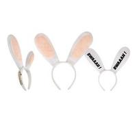 P'TIT CLOWN - 44436 - Serre-tête Lapins Crétins - Raving Rabbids Heaband - Licence Officielle - Accessoire de Déguisement - Pour Carnaval, Fêtes à Thèmes, Soirées Costumées, EVG, EVJF, Anniversaire