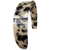 Serre-tête large tendance pour femme, motif léopards, résine colorée, pratique et léger pour diverses occasions