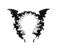 Serre-tête léger en dentelle avec oreilles de chauve-souris structurées et design confortable pour un usage prolongé en congrès