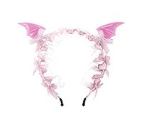 Serre-tête léger en dentelle avec oreilles de chauve-souris structurées et design confortable pour un usage prolongé en congrès