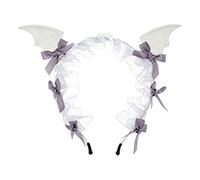 Serre-tête léger en dentelle avec oreilles de chauve-souris structurées et design confortable pour un usage prolongé en congrès