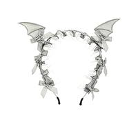 Serre-tête léger en dentelle avec oreilles de chauve-souris structurées et design confortable pour un usage prolongé en congrès