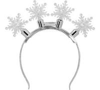 Boland – Serre-tête LED 13303 Flocons de neige éclairé Adulte Gris