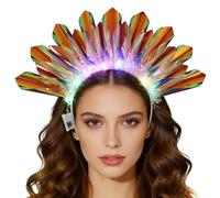 Serre-tête lumineux LED pour fêtes et événements festifs, accessoire de tête néon pour la danse, les carnavals et les célébrations#05