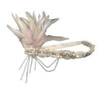 Serre-tête luxueux en cristal à plumes pour mariage, banquet, événement formel
