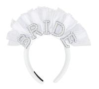 Serre Tête Mariée Perles,Bandeau Bride Blanches,Bandeau Perle Mariée,Bandeau Cheveux Mariée,Bride Headband,Perle Femmes Bandeau pour Mariages, Fête de Célibataire,Cadeau de Mariée
