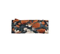 Serre-tête mignon et délicat pour bébé - Adorable imprimé fleurs rouges et feuilles vertes, parfait pour les bébés filles de 0 à 6 mois