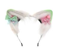 Serre-tête mignon oreilles de chat cosplay avec petit nœud pour femme adolescente pour diffusion en direct Carnavals