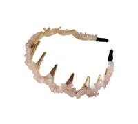 Serre-tête moderne avec dents irrégulières en acrylique pour un look tendance