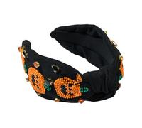 Serre-tête noué d'Halloween amusant spectre avec citrouille, bandeau créatif pour maquillage