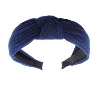 Serre-tête noué pour femme en tissu tricoté tendance avec tête de mort pour le lavage du visage et les soins quotidiens de la peau