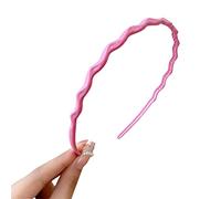 Serre-tête ondulé pour fille, couleur caramel, bandeau fin, antidérapant