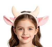 Serre-Tête Oreilles Animales Mignonnes Oreilles Et Cornes De Vache Pour