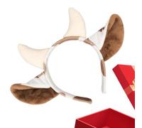Serre-Tête Oreilles Animales Oreilles et Cornes de Vache Halloween Cosplay