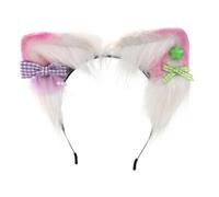 Serre-tête oreilles de chat cosplay avec petit nœud pour femme adolescente pour diffusion en direct Carnavals