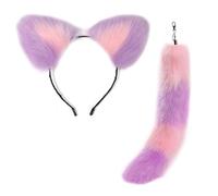 Serre-tête oreilles de chat et queue pendentif accessoires charme unique pour voiture et sac à dos élégant sac à main décoration sac à dos, Peluche