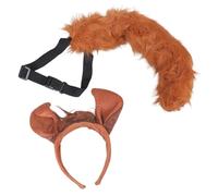 Serre-tête oreilles de cheval avec queue pour Halloween, fête costumée, bandeau avec queue de cheval