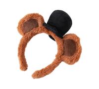 Serre-tête Oreilles d'Ours Brun Bandeau de toilette marron