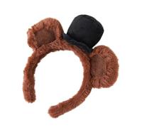Serre-tête Oreilles d'Ours Brun Bandeau de toilette marron