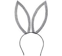 serre-tête oreilles lapins sequin argent - boland 33018 Gris G