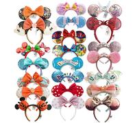 Serre-tête Oreilles Mickey Mouse 2026, Serre-tête Nœud Princesse Cendrillon Raiponce Minnie 2025 pour Adultes et Enfants, Bandeau de Fête as picture 45