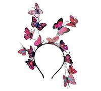 Serre-tête papillon 3D coloré pour femmes, filles, enfants, mariée, demoiselle d'honneur, mariage, fête de mariage, accessoire de cheveux pour Halloween, cosplay