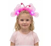 Serre-tête papillon avec marabout - SMIFFY'S - Accessoire de mode - Rose - Enfant - Intérieur - Taille Unique