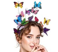 Serre-tête papillon coloré, serre-tête papillon, bijou de cheveux, bandeau bibi pour carnaval, costumes de danse, carnaval, jeux de rôle