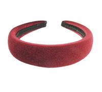 Serre-tête plat de luxe légèrement rembourré en velours bouffant pour femme - Pour soirée, mariage, anniversaire, mariage, Noël, anniversaire, demoiselle d'honneur - Accessoires pour cheveux