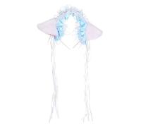 Serre-tête plissé en dentelle pour femme pour prendre des photos de carnaval