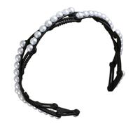 Serre-tête portable coréen pour femme avec motifs antidérapants et fausses perles