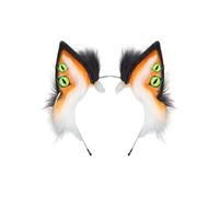 Serre-tête pour costume de personnage d'anime, cadre pliable, oreilles en peluche, accessoire de fête à thème, jeu de rôle essentiel pour adulte
