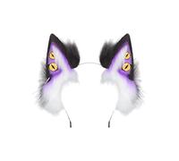 Serre-tête pour costume de personnage d'anime - Cadre pliable - Oreilles en peluche - Accessoire de fête à thème - Accessoire de fête - Anime Expo - Jeu de rôle - Accessoire essentiel en peluche