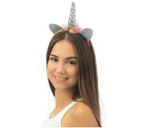 Serre-tête pour déguisement de licorne - NO NAME - Licorne - Argent multicolore - Polyester - Taille unique mixte TU