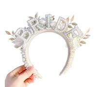 Serre-tête pour enterrement de vie de jeune fille - Perles artificielles - Lettre - Décoration de cheveux BrideToBe