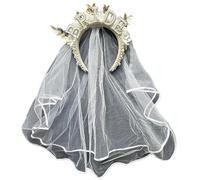 Serre-tête pour enterrement de vie de jeune fille, robe de mariée, perles artificielles, lettres de mariée, bandeau pour cheveux BrideToBe