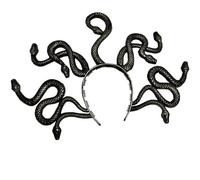Serre-tête pour femme adulte Medusas Serpent Costume Serre-tête Halloween Queen Cosplay Serpent Accessoires pour cheveux