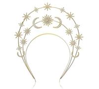 Serre-tête pour femme Halo-Star pour fête de mariage, fête prénuptiale, bijou de cheveux élégant