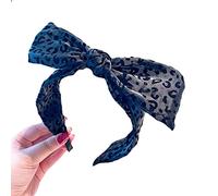 Serre-tête pour femme, imprimé léopard, gros nœuds, accessoire rétro, accessoire photo, fête, danse, fête pour événement spécial