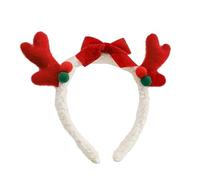 Serre-tête pour femme, joli nœud et bois de renne pour se laver le visage, maquillage pour séance photo, fête de Noël, accessoires pour cheveux