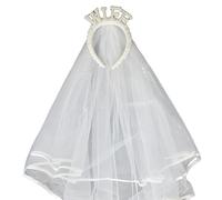 Serre-tête pour femme, voile de perles pour mariée, coiffe populaire pour enterrement de vie de jeune fille, enterrement de vie de jeune fille