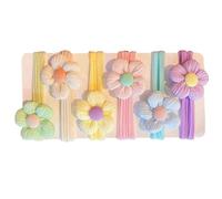 Serre-tête pour filles - Bandes de cheveux florales, supports pour en queue de cheval | 6 élastiques à cheveux ultra pour les tout-petits, accessoires de cheveux légers si