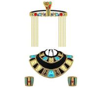 Serre-tête Queen pour Halloween, cosplay, reine d'Égypte, perles dorées