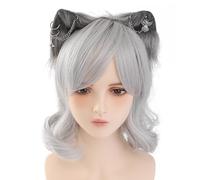 Serre-tête réaliste de soubrette pour cosplay, Halloween, coiffe gothique japonaise, coiffe pour femme