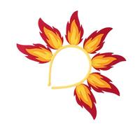 Serre-tête réglable en forme de flamme pour Halloween, costume de vacances, accessoire de cheveux pour femme